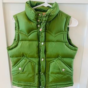 Green True Religion Down Vest XS